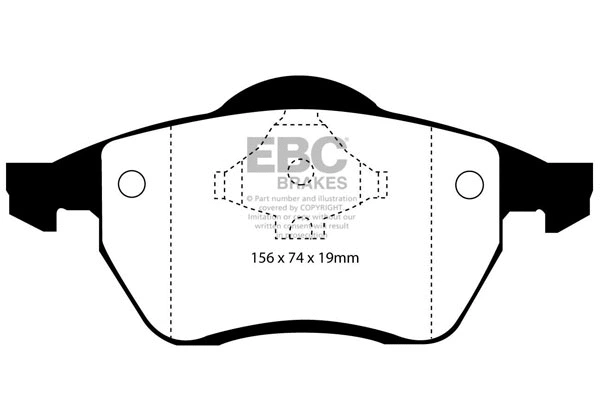 DP1074 EBC Brakes Комплект тормозных колодок, дисковый тормоз (фото 1)