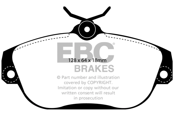 DP1095 EBC Brakes Комплект тормозных колодок, дисковый тормоз (фото 1)
