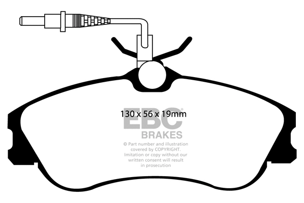 DP1104 EBC Brakes Комплект тормозных колодок, дисковый тормоз (фото 1)