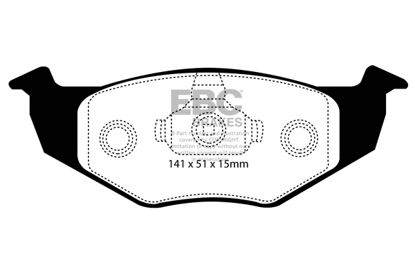 DP1137 EBC Brakes Комплект тормозных колодок, дисковый тормоз (фото 1)