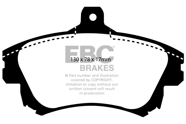 DP1139 EBC Brakes Комплект тормозных колодок, дисковый тормоз (фото 1)