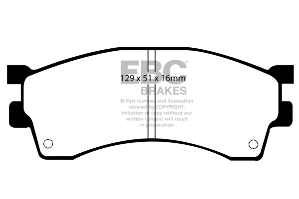 DP1236 EBC Brakes Комплект тормозных колодок, дисковый тормоз (фото 1)