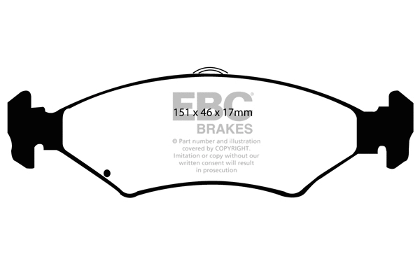 DP1237 EBC Brakes Комплект тормозных колодок, дисковый тормоз (фото 1)