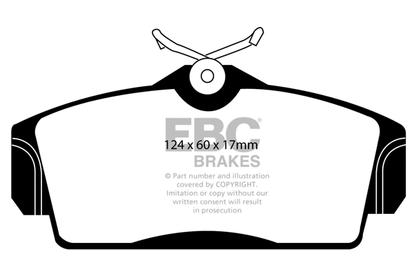 DP1238 EBC Brakes Комплект тормозных колодок, дисковый тормоз (фото 1)