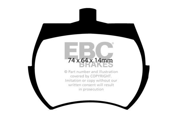 DP127 EBC Brakes Комплект тормозных колодок, дисковый тормоз (фото 1)