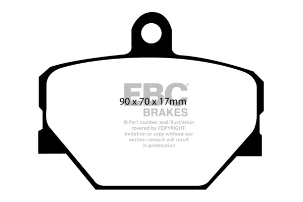 DP1287 EBC Brakes Комплект тормозных колодок, дисковый тормоз (фото 1)