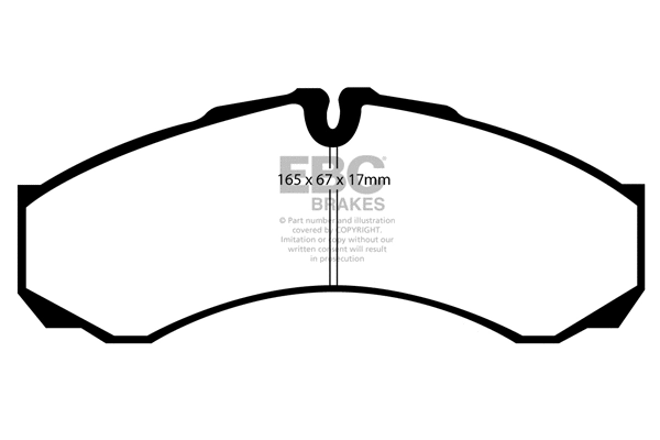 DP1294/2 EBC Brakes Комплект тормозных колодок, дисковый тормоз (фото 1)