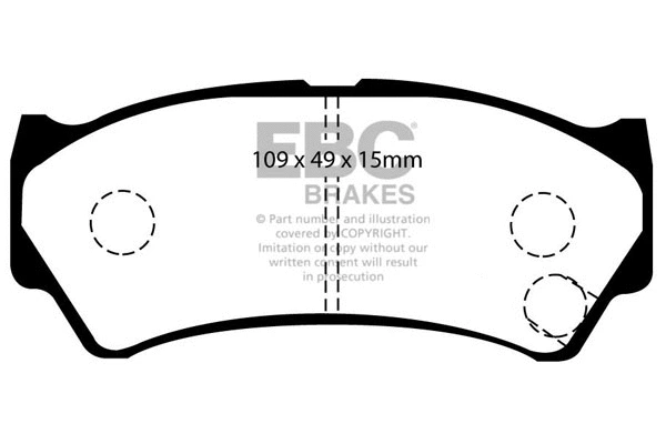 DP1299 EBC Brakes Комплект тормозных колодок, дисковый тормоз (фото 1)