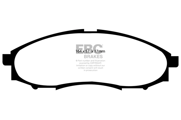 DP1316 EBC Brakes Комплект тормозных колодок, дисковый тормоз (фото 1)
