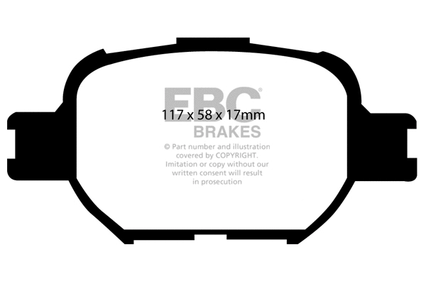 DP1325 EBC Brakes Комплект тормозных колодок, дисковый тормоз (фото 1)