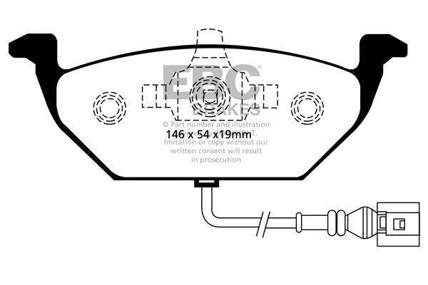 DP1329 EBC Brakes Комплект тормозных колодок, дисковый тормоз (фото 1)