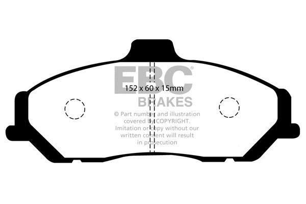 DP1349 EBC Brakes Комплект тормозных колодок, дисковый тормоз (фото 1)