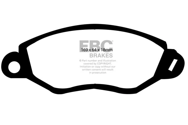 DP1367 EBC Brakes Комплект тормозных колодок, дисковый тормоз (фото 1)