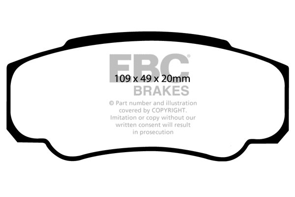 DP1378 EBC Brakes Комплект тормозных колодок, дисковый тормоз (фото 1)