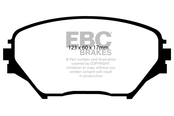 DP1402 EBC Brakes Комплект тормозных колодок, дисковый тормоз (фото 1)