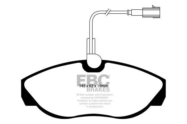 DP1417 EBC Brakes Комплект тормозных колодок, дисковый тормоз (фото 1)