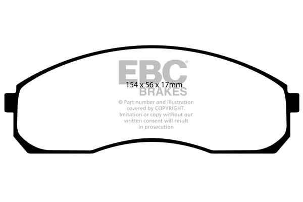 DP1423 EBC Brakes Комплект тормозных колодок, дисковый тормоз (фото 1)