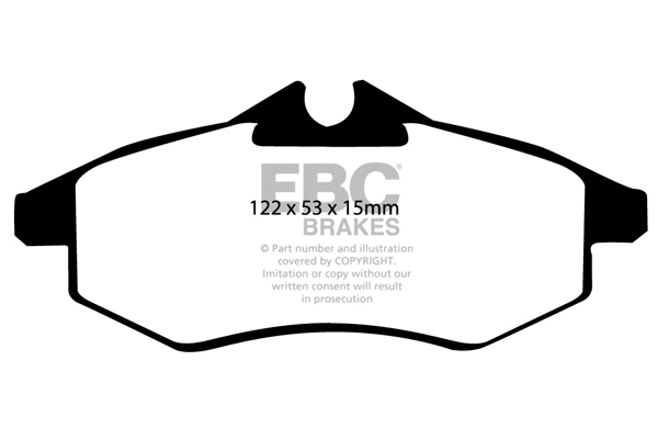DP1434 EBC Brakes Комплект тормозных колодок, дисковый тормоз (фото 1)