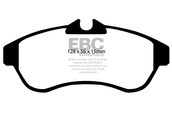 DP1435 EBC Brakes Комплект тормозных колодок, дисковый тормоз (фото 1)