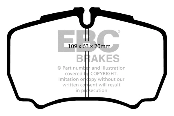 DP1440 EBC Brakes Комплект тормозных колодок, дисковый тормоз (фото 1)