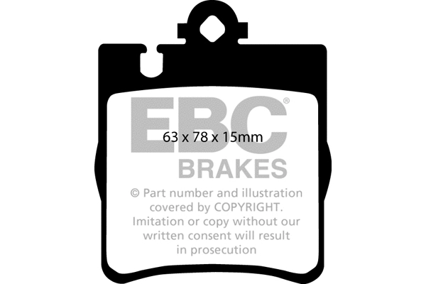 DP1441 EBC Brakes Комплект тормозных колодок, дисковый тормоз (фото 1)