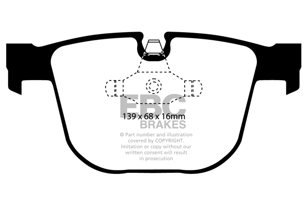 DP1451 EBC Brakes Комплект тормозных колодок, дисковый тормоз (фото 1)