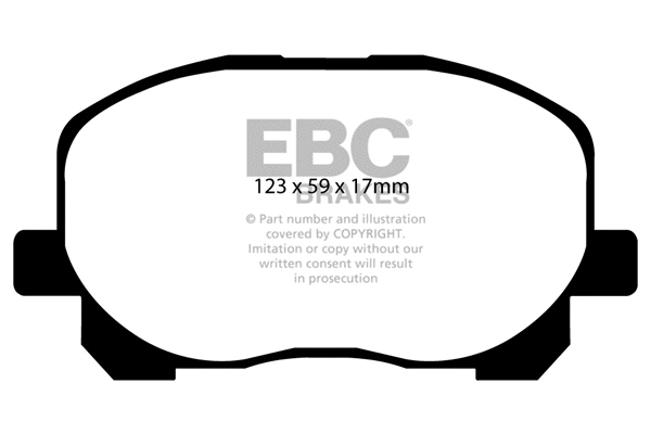 DP1455 EBC Brakes Комплект тормозных колодок, дисковый тормоз (фото 1)