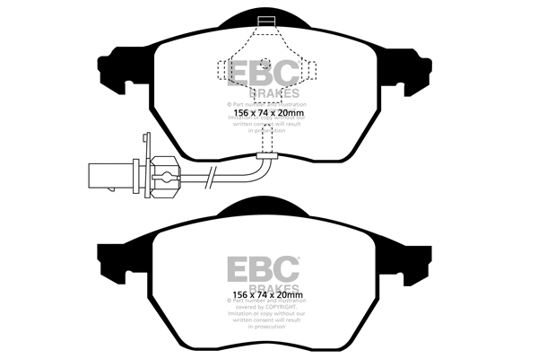 DP1483 EBC Brakes Комплект тормозных колодок, дисковый тормоз (фото 1)