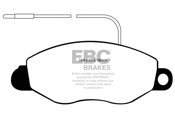 DP1529 EBC Brakes Комплект тормозных колодок, дисковый тормоз (фото 1)