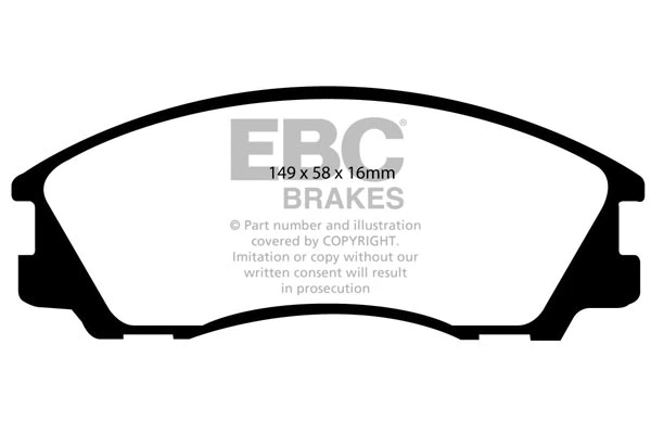 DP1531 EBC Brakes Комплект тормозных колодок, дисковый тормоз (фото 1)