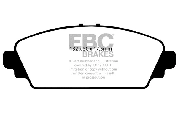 DP1544 EBC Brakes Комплект тормозных колодок, дисковый тормоз (фото 1)