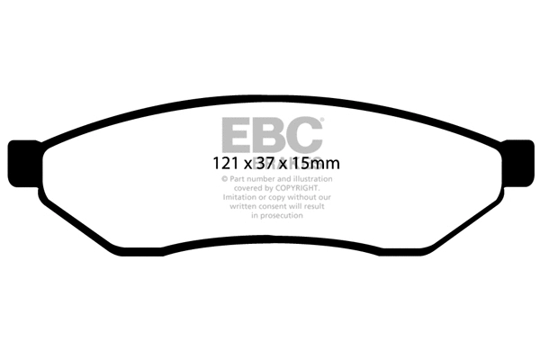 DP1546 EBC Brakes Комплект тормозных колодок, дисковый тормоз (фото 1)