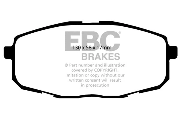 DP1562 EBC Brakes Комплект тормозных колодок, дисковый тормоз (фото 1)