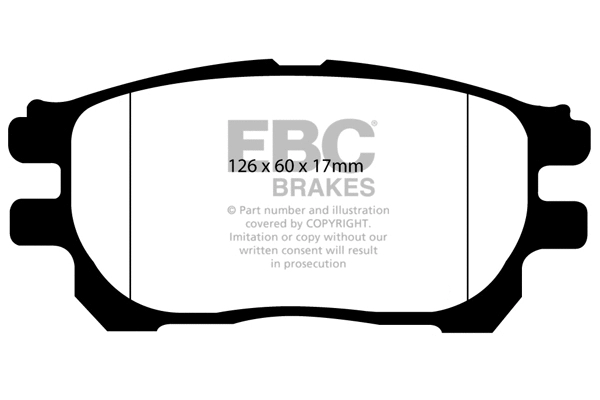 DP1585 EBC Brakes Комплект тормозных колодок, дисковый тормоз (фото 1)