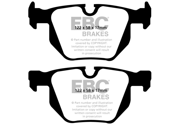 DP1588 EBC Brakes Комплект тормозных колодок, дисковый тормоз (фото 1)