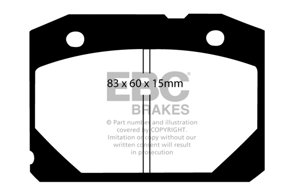 DP172 EBC Brakes Комплект тормозных колодок, дисковый тормоз (фото 1)