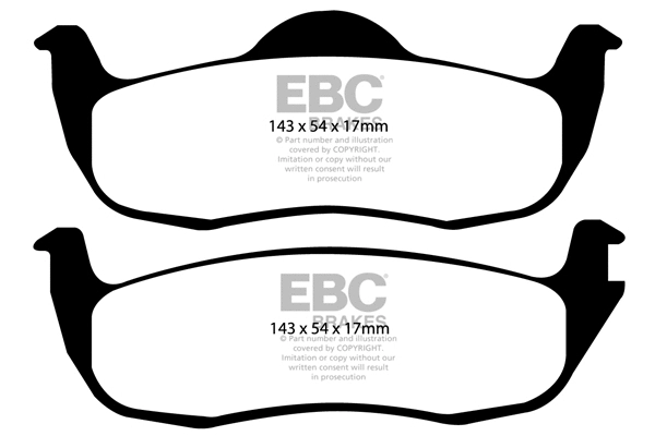 DP1745 EBC Brakes Комплект тормозных колодок, дисковый тормоз (фото 1)