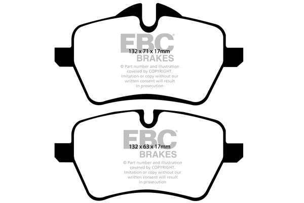 DP1789 EBC Brakes Комплект тормозных колодок, дисковый тормоз (фото 1)