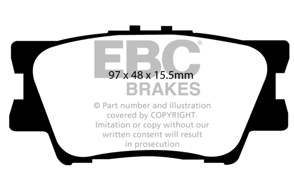 DP1793 EBC Brakes Комплект тормозных колодок, дисковый тормоз (фото 1)