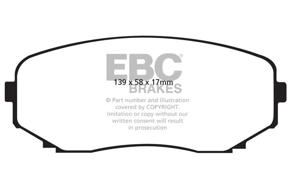 DP1794 EBC Brakes Комплект тормозных колодок, дисковый тормоз (фото 1)