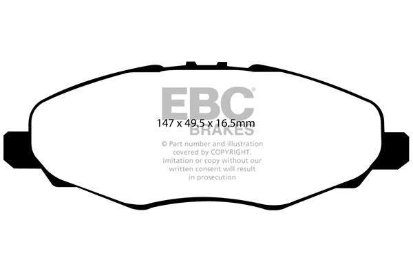 DP1924 EBC Brakes Комплект тормозных колодок, дисковый тормоз (фото 1)