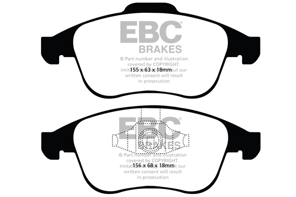 DP1993 EBC Brakes Комплект тормозных колодок, дисковый тормоз (фото 1)