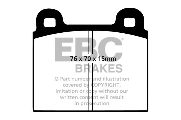 DP2103 EBC Brakes Комплект тормозных колодок, дисковый тормоз (фото 1)