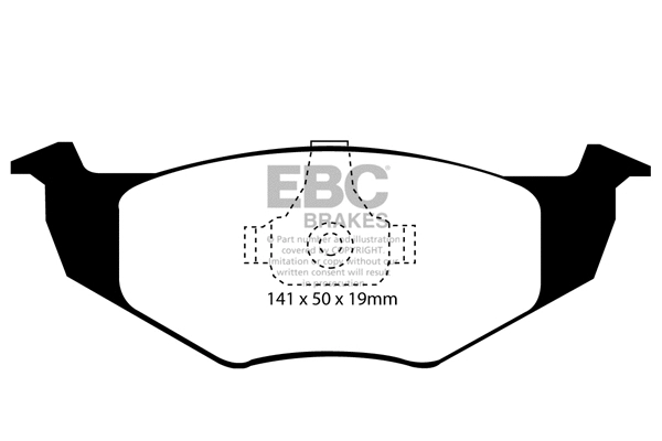 DP21056 EBC Brakes Комплект тормозных колодок, дисковый тормоз (фото 1)