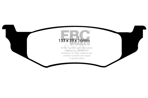 DP21066 EBC Brakes Комплект тормозных колодок, дисковый тормоз (фото 1)