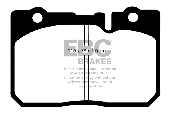 DP21154 EBC Brakes Комплект тормозных колодок, дисковый тормоз (фото 1)