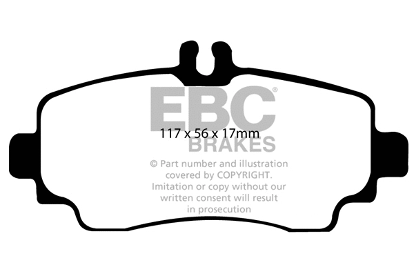 DP21170 EBC Brakes Комплект тормозных колодок, дисковый тормоз (фото 1)