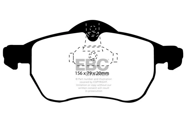 DP21183 EBC Brakes Комплект тормозных колодок, дисковый тормоз (фото 1)