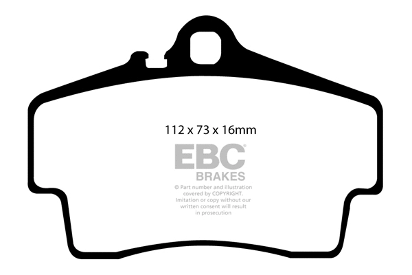 DP21208 EBC Brakes Комплект тормозных колодок, дисковый тормоз (фото 1)