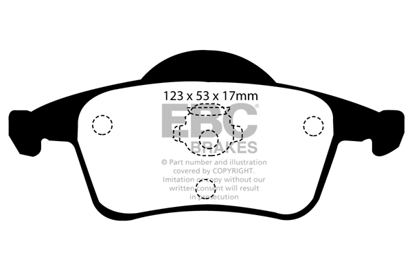 DP21231 EBC Brakes Комплект тормозных колодок, дисковый тормоз (фото 1)